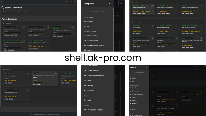 Shell Interface Screenshot